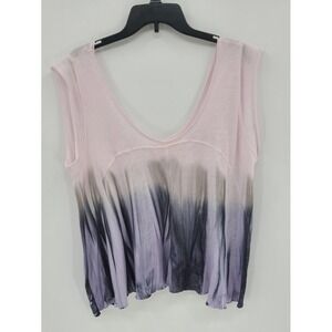 Free People Pink to Lavender Ombre Sleeveless Tank